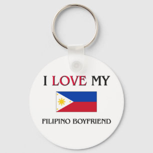 I Love My Filipino Boyfriend Key Ring