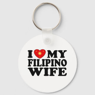 I Love My Filipino Wife Key Ring