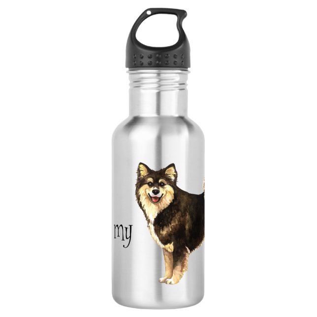I Love my Finnish Lapphund 532 Ml Water Bottle (Front)