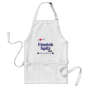 I Love My Finnish Spitz Mix (Female Dog) Standard Apron