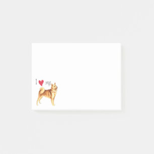 I Love my Finnish Spitz Post-it Notes