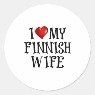 I Love My Finnish Wife Sticker Sheet
