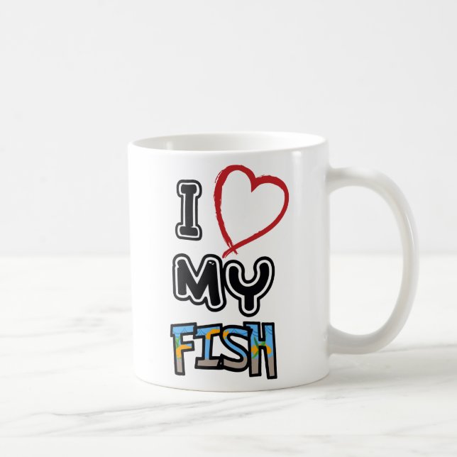 I love my fish coffee mug (Right)