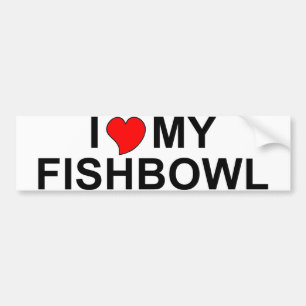 I Love My Fishbowl Bumper Sticker
