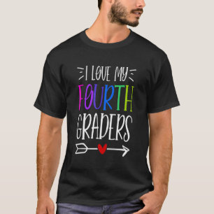 I Love My Fourth Grade 4th Grade Back To School T-Shirt