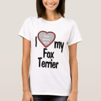 I Love My Fox Terrier - Cute Heart Photo Frame Dog