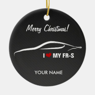 I Love My FR-S Personalised Chritsmas Ornament