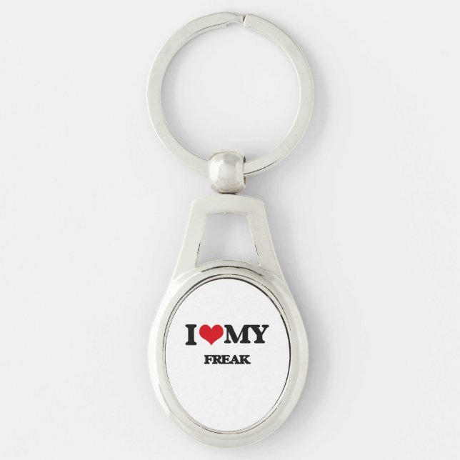 I Love My FREAK Key Ring (Front)