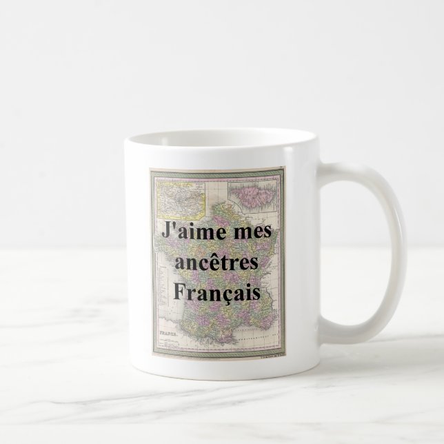 I Love My French Ancestors Mug (Right)