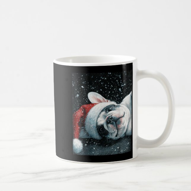 I Love My French Bulldog Christmas Cute  Coffee Mug (Right)