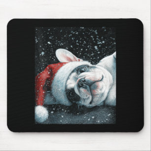 I Love My French Bulldog Christmas Cute  Mouse Pad