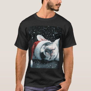 I Love My French Bulldog Christmas Cute  T-Shirt