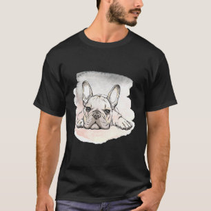 I Love My French Bulldog Cute Frenchie Dog Mum T-Shirt