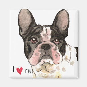 I Love my French Bulldog Magnet