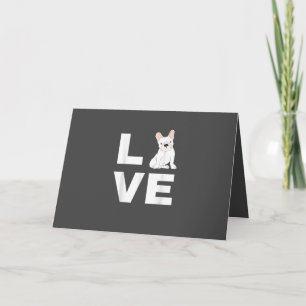 I Love My Frenchie French Bulldog Dog Lover Gift Holiday Card
