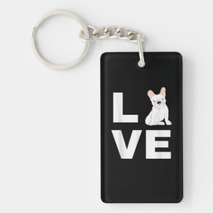 I Love My Frenchie French Bulldog Dog Lover Gift Key Ring