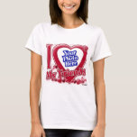 I Love My Friends red heart - photo T-Shirt<br><div class="desc">I Love My Friends red heart - photo</div>