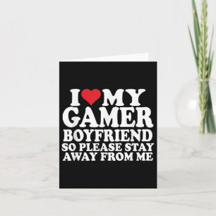 I Love My Gamer Boyfriend Heart Bf Video Games, Ga Card