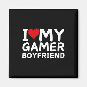 I Love My Gamer Boyfriend Heart Bf Video Games Magnet