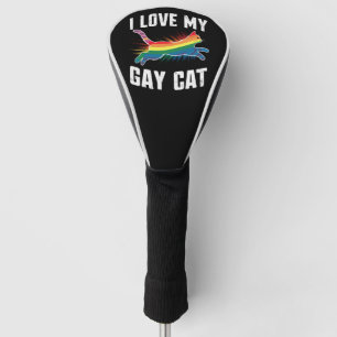 I Love My Gay Cat Funny Rainbow Pride Lgbt Golf Head Cover