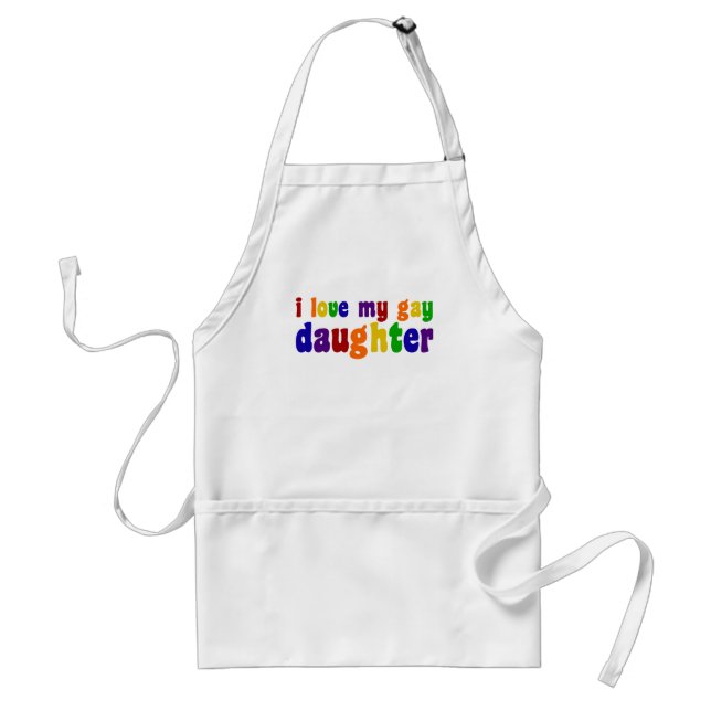I Love My Gay Daughter Standard Apron (Front)