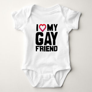I LOVE MY GAY FRIEND -.png Baby Bodysuit