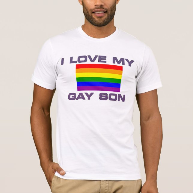 I Love My Gay Son - T Shirt (Front)