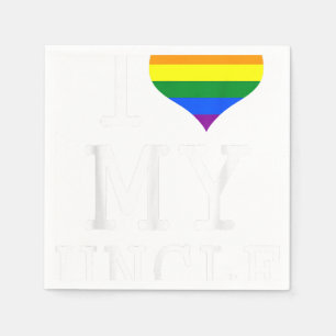 I Love My Gay Uncle Napkin