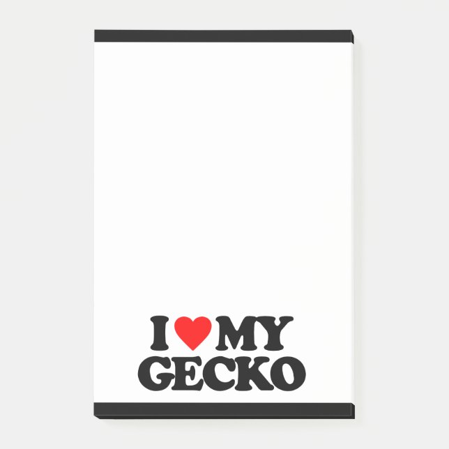 I LOVE MY GECKO POST-IT NOTES (Front)