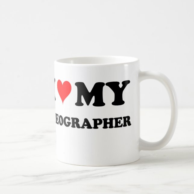 I Love My Geographer Coffee Mug (Right)