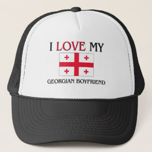 I Love My Georgian Boyfriend Trucker Hat