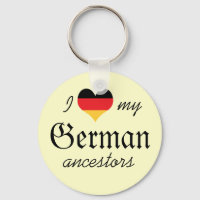 I love my German ancestors Keychain