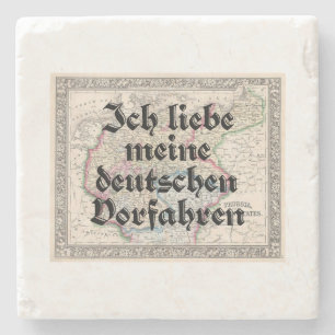 I Love My German Ancestors Stone Coaster