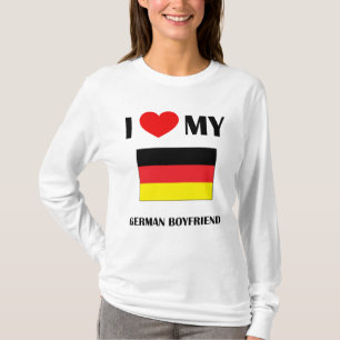 I Love My German Boyfriend Ladies AA Hoody