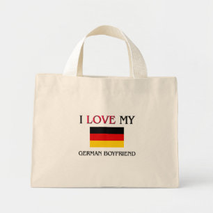 I Love My German Boyfriend Mini Tote Bag