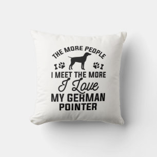 I Love My German Pointer Cushion