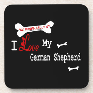 I Love My German Shepherd Coaster