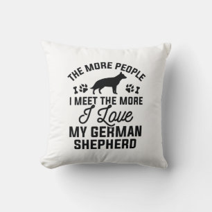I Love My German Shepherd Cushion