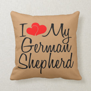 I Love My German Shepherd Cushion
