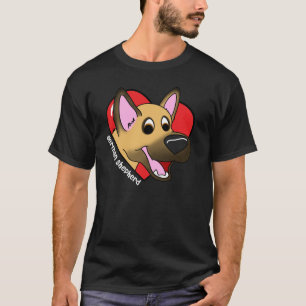 I Love my German Shepherd Dark TShirt