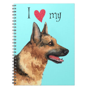 I Love my German Shepherd Notebook