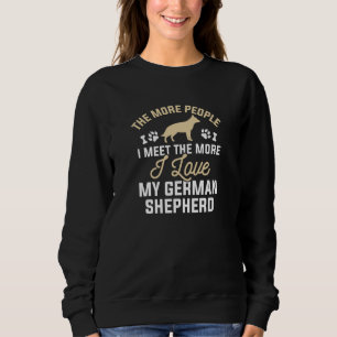I Love My German Shepherd Sweatshirt