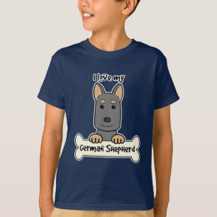 I Love My German Shepherd T-Shirt