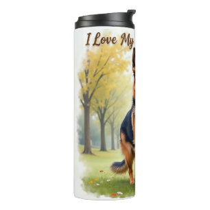 I Love My German Shepherd Thermal Tumbler