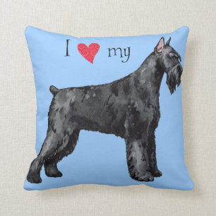 I Love my Giant Schnauzer Cushion