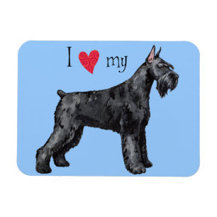 I Love my Giant Schnauzer Magnet