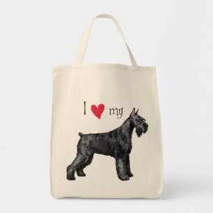 I Love my Giant Schnauzer Tote Bag