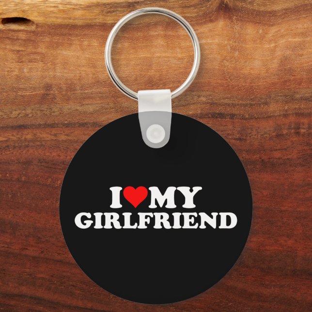 I Love My Girlfriend 3BK1 Key Ring (Front)