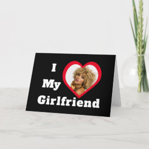 I Love My Girlfriend Bae Personalised Custom Photo Card