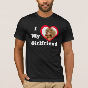 I Love My Girlfriend Bae Personalised Custom Photo T-Shirt